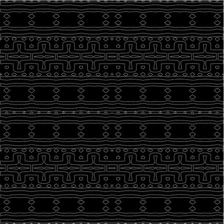A repeat pattern of white dots on a black background. Simple texture for posters, sites, business cards, covers.のイラスト素材