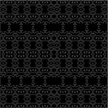 A repeat pattern of white dots on a black background. Simple texture for posters, sites, business...