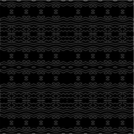 A repeat pattern of white dots on a black background. Simple texture for posters, sites, business cards, covers.のイラスト素材