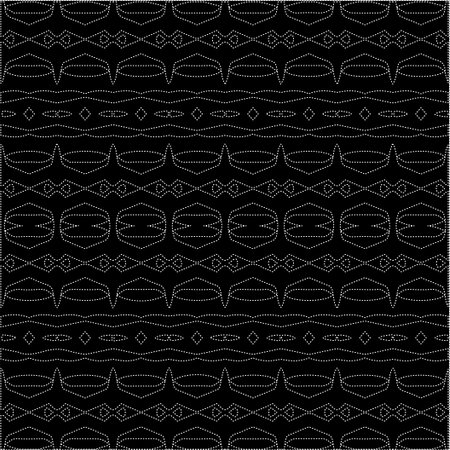 A repeat pattern of white dots on a black background. Simple texture for posters, sites, business cards, covers.のイラスト素材