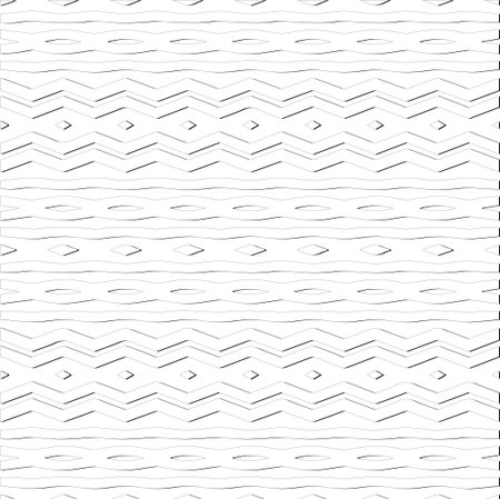 Vector pattern with symmetrical elements . Modern stylish abstract texture. Repeating geometric tiles from striped elements.Black and white pattern.のイラスト素材