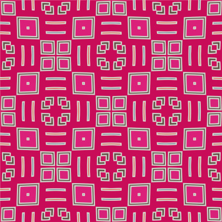 Multicolor seamless geometric pattern. Abstract background with a repeating pattern. Perfect for fashion, textile design, on wall paper, wrapping paper, fabrics and home decor.のイラスト素材