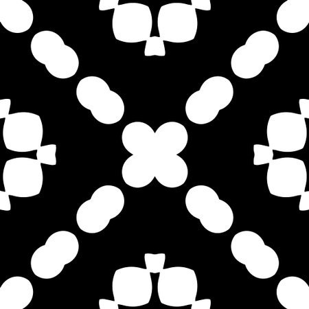White background with black pattern. Seamless texture for fashion, textile design, on wall paper,...