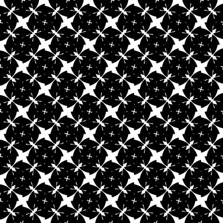 White background with black pattern. Seamless texture for fashion, textile design, on wall paper, wrapping paper, fabrics and home decor. simple repeat pattern.のイラスト素材