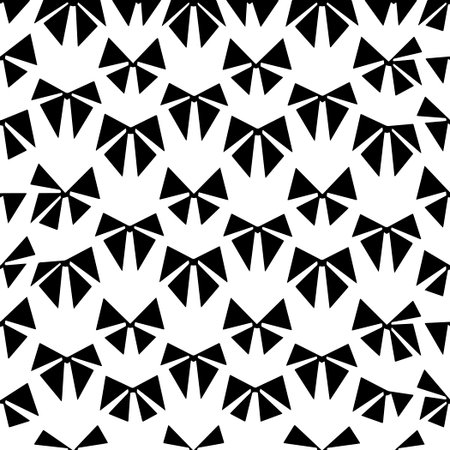 White background with black pattern. Seamless texture for fashion, textile design, on wall paper, wrapping paper, fabrics and home decor. simple repeat pattern.のイラスト素材