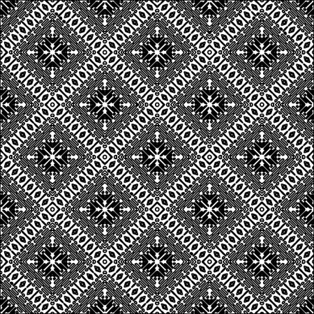 Black lines on white background.Wallpaper with figures from lines. Abstract geometric black and...