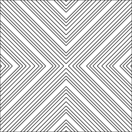 Black lines on white background.Wallpaper with figures from lines. Abstract geometric black and...