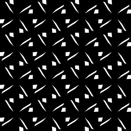 White background with black pattern. Seamless texture for fashion, textile design, on wall paper, wrapping paper, fabrics and home decor. simple repeat pattern.のイラスト素材