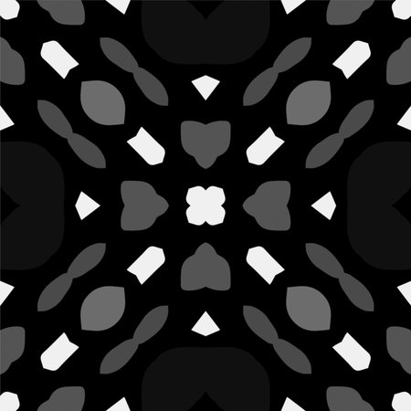 White background with black pattern. Seamless texture for fashion, textile design, on wall paper,...