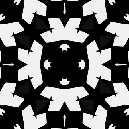 White background with black pattern. Seamless texture for fashion, textile design, on wall paper, wrapping paper, fabrics and home decor. simple repeat pattern.のイラスト素材