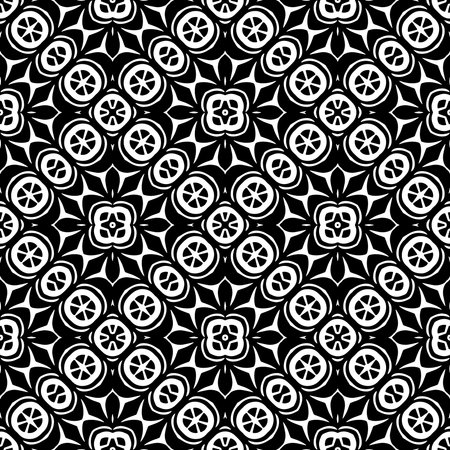 Black pattern. Seamless texture for fashion, textile design, on wall paper, wrapping paper, fabrics and home decor. Simple repeat pattern.Abstract design.のイラスト素材