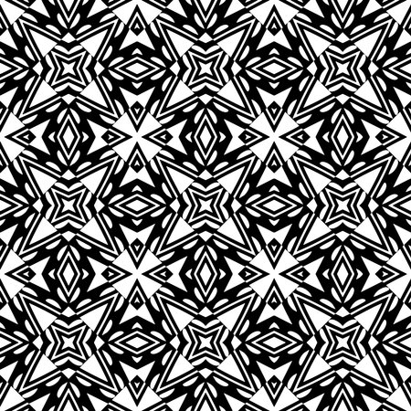 Black pattern. Seamless texture for fashion, textile design, on wall paper, wrapping paper, fabrics and home decor. Simple repeat pattern.Abstract design.のイラスト素材