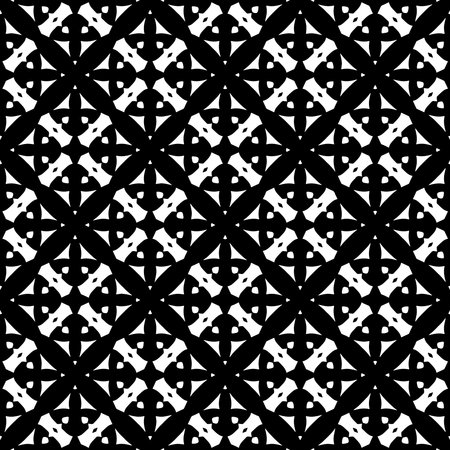 Black pattern. Seamless texture for fashion, textile design, on wall paper, wrapping paper, fabrics and home decor. Simple repeat pattern.Abstract design.のイラスト素材