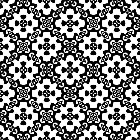 Black pattern. Seamless texture for fashion, textile design, on wall paper, wrapping paper, fabrics and home decor. Simple repeat pattern.Abstract design.のイラスト素材