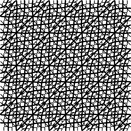 Wallpaper with Seamless repeating pattern. Black and white pattern. Abstract background. Monochrome texture for web page, textures, card, poster, fabric, textile.のイラスト素材