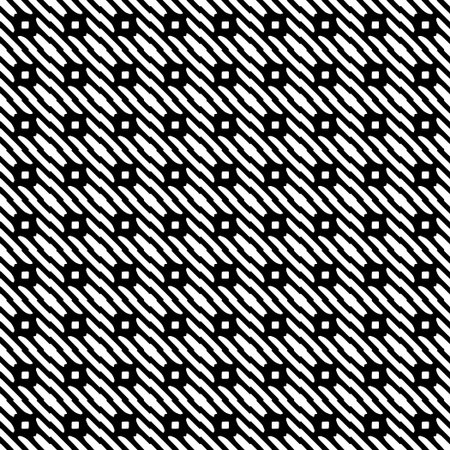 Wallpaper with Seamless repeating pattern. Black and white pattern. Abstract background. Monochrome...