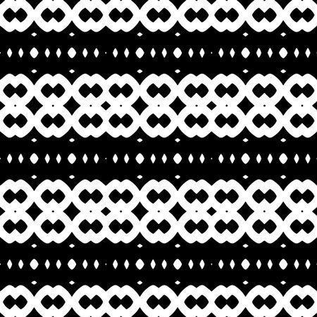 Wallpaper with Seamless repeating pattern. Black and white pattern. Abstract background. Monochrome...