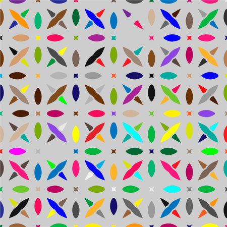 Colorful background. Perfect for wallpaper, wrapping paper, pattern fills, greetings, web page background, Christmas and New Year greeting cards.Color mosaic.Abstract shape art with Color pattern.のイラスト素材