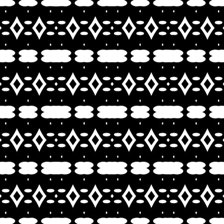 Abstract Shapes. Abstract Background Design. Vector seamless Black and White Pattern.Simple repeat...