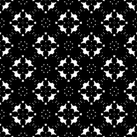 Abstract Shapes. Abstract Background Design. Vector seamless Black and White Pattern.Simple repeat...