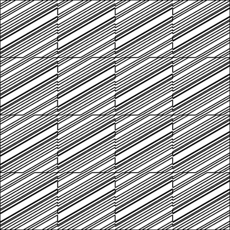 Figures from lines.Black pattern on white wallpaper for web page, textures, card, poster, fabric,...