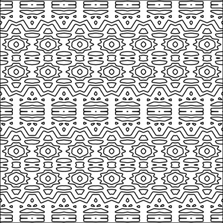 Abstract patterns.Abstract shapes from lines. Vector graphics for design, prints, decoration, cover, textile, digital wallpaper, web background, wrapping paper, clothing, fabric, packaging, cards.のイラスト素材