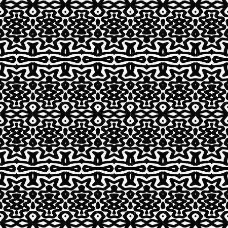 Abstract Shapes.Vector seamless black and white pattern.Design element for prints, decoration,...