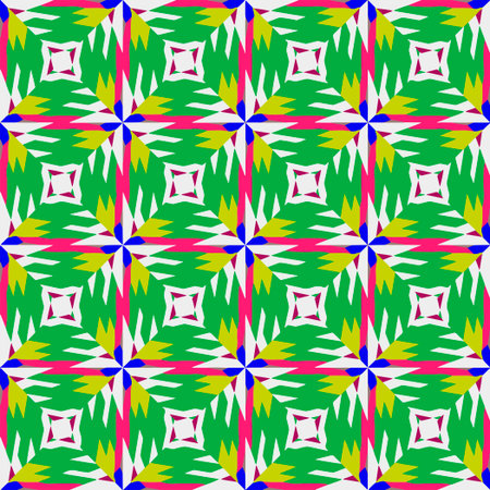 Abstract shapes.Repeating patterns art. Vector graphics for design, prints, decoration, cover, textile, digital wallpaper, web background, wrapping paper, clothing, fabric, packaging, cards.のイラスト素材