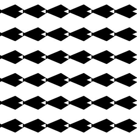 Seamless pattern. Black and white geometrical background with decorative tribal elements.Repeat pattern fot design background, wrapping paper, clothing, fabric, packaging. Graphic illustration.のイラスト素材