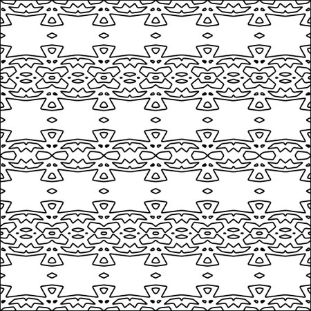 Abstract shapes.Abstract patterns from lines.White wallpaper. Vector graphics for design, textile, decoration, cover, wallpaper, web background, wrapping paper, fabric.Repeating pattern.のイラスト素材