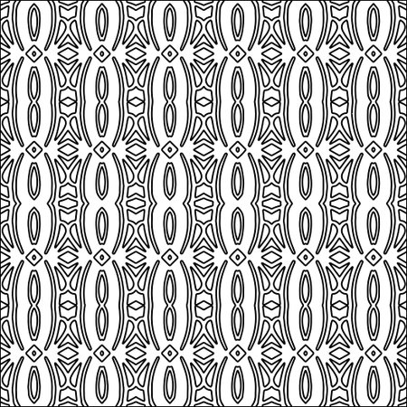 Abstract shapes.Abstract patterns from lines.White wallpaper. Vector graphics for design, textile, decoration, cover, wallpaper, web background, wrapping paper, fabric.Repeating pattern.のイラスト素材