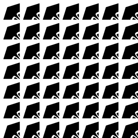 Abstract Shapes.Vector Seamless Black and White Pattern.Design element for prints, decoration, cover, textile, digital wallpaper, web background, wrapping paper, clothing, fabric, packaging, cards.のイラスト素材