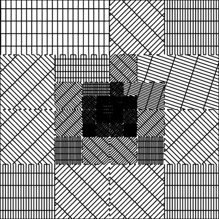 Texture with figures from lines.Abstract geometric black and white pattern for web page, textures,...