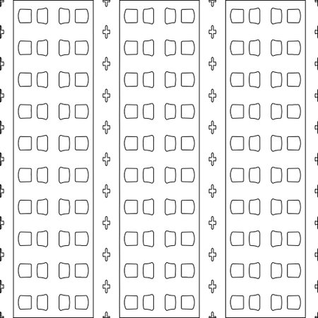 Abstract patterns.Abstract shapes from lines. Vector graphics for design, prints, decoration, cover, textile, digital wallpaper, web background, wrapping paper, clothing, fabric, packaging, cards.のイラスト素材