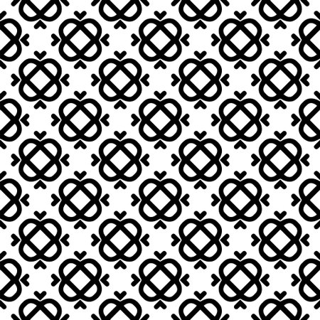 White background with black pattern. Seamless texture for fashion, textile design, on wall paper, wrapping paper, fabrics and home decor. simple repeat pattern.のイラスト素材