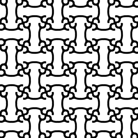 White background with black pattern. Seamless texture for fashion, textile design, on wall paper, wrapping paper, fabrics and home decor. simple repeat pattern.のイラスト素材