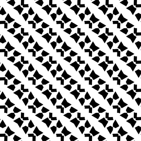 Abstract Shapes.Vector Seamless Black and White Pattern.Design element for prints, decoration,...