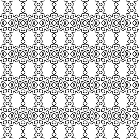 Abstract patterns.Abstract shapes from lines. raster graphics for design, prints, decoration, cover, textile, digital wallpaper, web background, wrapping paper, clothing, fabric, packaging, cards.のイラスト素材