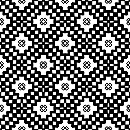 White background with black pattern. Seamless texture for fashion, textile design, on wall paper, wrapping paper, fabrics and home decor. simple repeat pattern.のイラスト素材