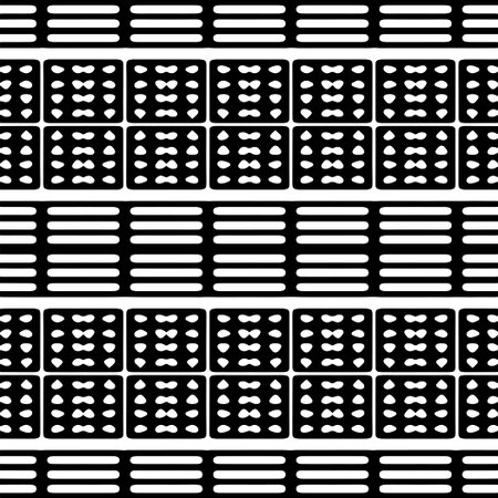 White background with black pattern. Seamless texture for fashion, textile design, on wall paper, wrapping paper, fabrics and home decor. simple repeat pattern.のイラスト素材