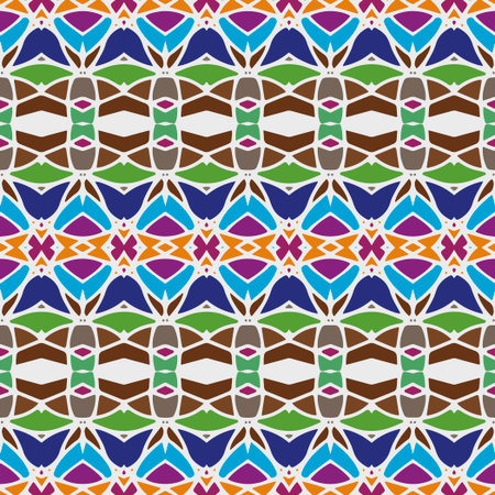 Abstract seamless pattern. Abstract background for fabric print, card, table cloth, furniture, banner, cover, invitation, decoration, wrapping. Repeating pattern.のイラスト素材