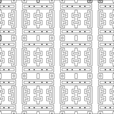 Abstract shapes from lines. Vector graphics for design, prints, decoration, cover, textile, digital wallpaper, web background, wrapping paper, clothing, fabric, packaging, cards.Geometric patterns.のイラスト素材