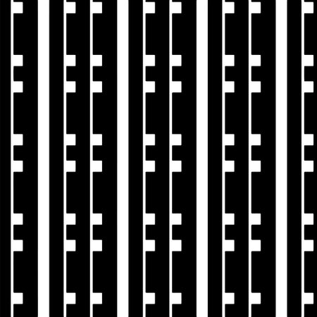 A white background with black design.Seamless texture for fashion, textile design, on wall paper, wrapping paper, fabrics and home decor. Simple repeat pattern. Geometric patterns.のイラスト素材