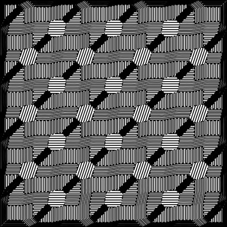 Texture with figures from lines.Abstract geometric black and white pattern for web page, textures,...