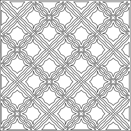 Abstract shapes.Patterns from lines.White wallpaper. Vector graphics for design, textile, decoration, cover, wallpaper, web background, wrapping paper, fabric, packaging. Repeating pattern.のイラスト素材