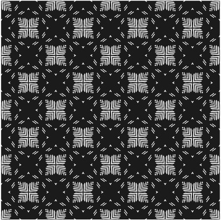 Seamless pattern with repeating abstract shapes.Black and white texture.Design element for prints,...