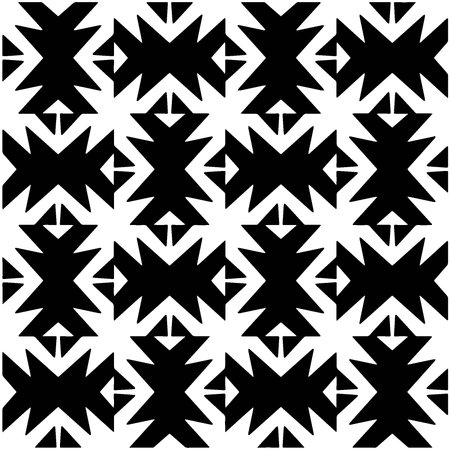 Abstract texture for fabric print, card, table cloth, furniture, banner, cover, invitation, decoration, wrapping. Seamless repeating pattern. Black and white color. Carpet pattern texture.のイラスト素材