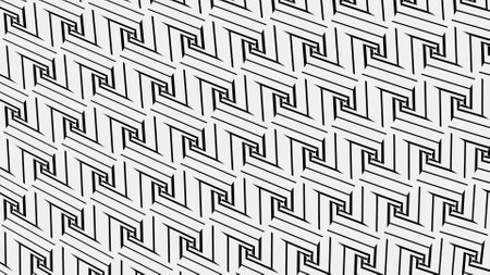 Striped wallpaper. Black and white stripes. Design for decor, print. Background in 4k format 3840x2160.の写真素材