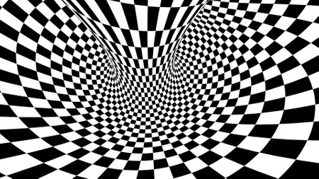 4k wallpaper. Black and white shapes. Design for decor, print. Background in 4k format 3840x2160.の写真素材