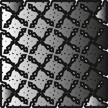 Silver metallic gradient with repeat Pattern. Abstract metallic background.